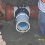 MIAMI RIVER APARTMENS
10" x 8" Saddle Connection on Sanitary Sewer Line
