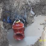 MIAMI RIVER APTS
(27 RIVERFRONT)
6" Gate Valve connected to 6" Tee for Fire Line Service