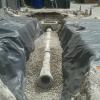 village place
drainage pipe, ballast rock fill, filter fabric
picture 